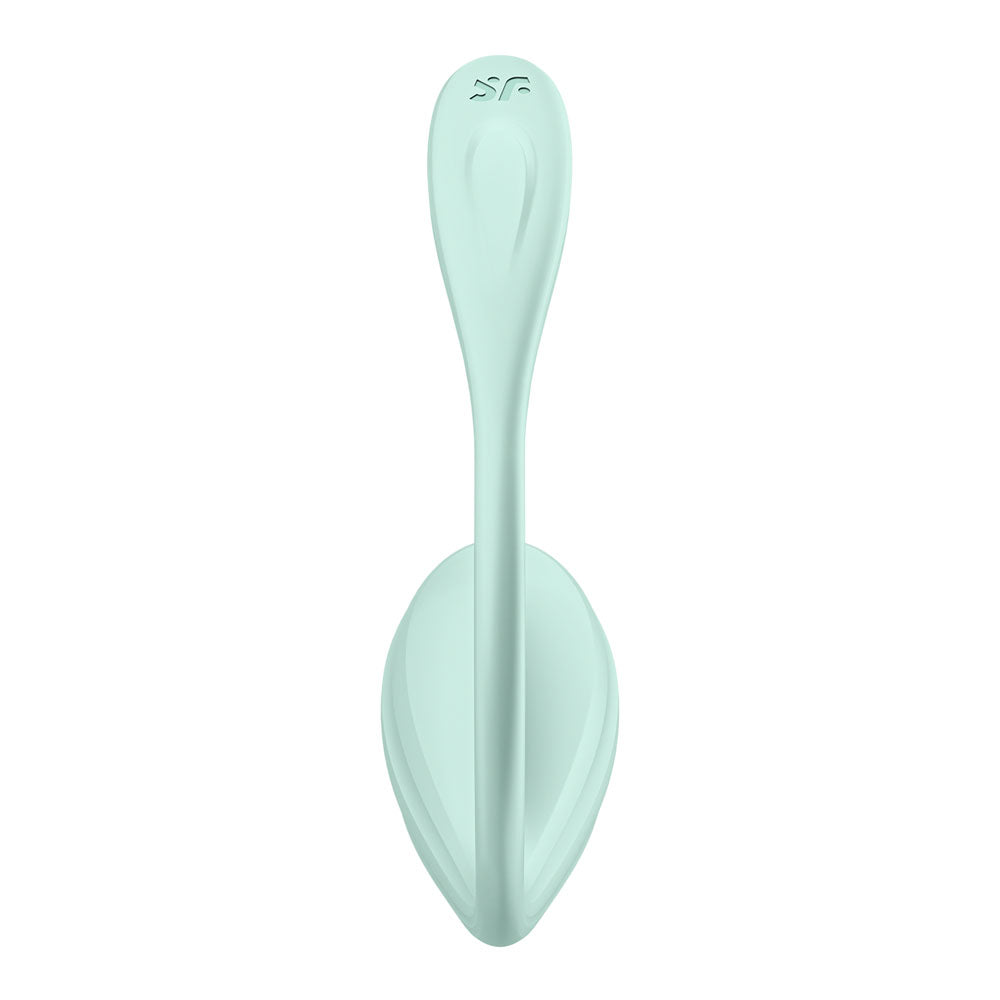 Satisfyer Smooth Petal - Mint - Mint USB Rechargeable Wearable Stimulator with App Control
