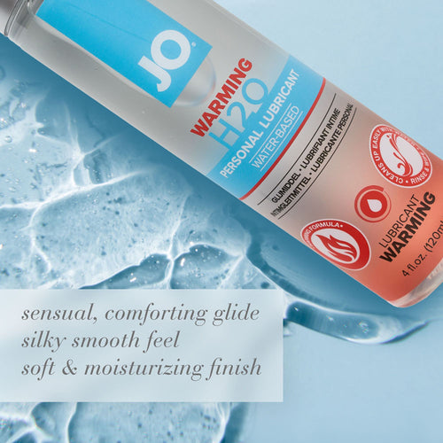 JO H2O Warming Lube - 60 mL - Water Based Warming Lubricant - 60 ml Bottle