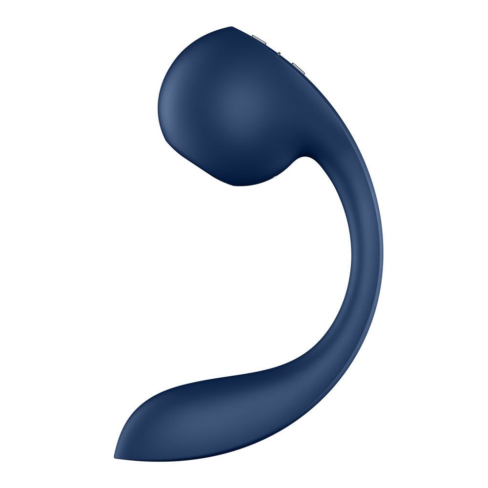 Satisfyer Pro+ Wave 4 - Blue USB Rechargeable Vibrator with Air Pulse Stimulation and App Control