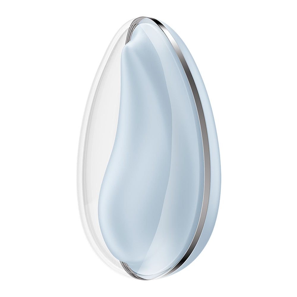 Satisfyer Drop To Go - Blue - Blue USB Rechargeable Clitoral Stimulator
