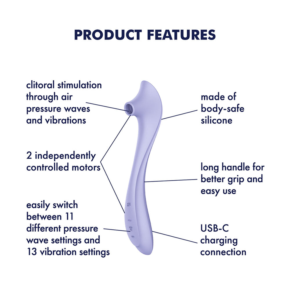 Satisfyer Easy Lover - Purple USB-C Rechargeable Air Pulse Clitoral Stimulator