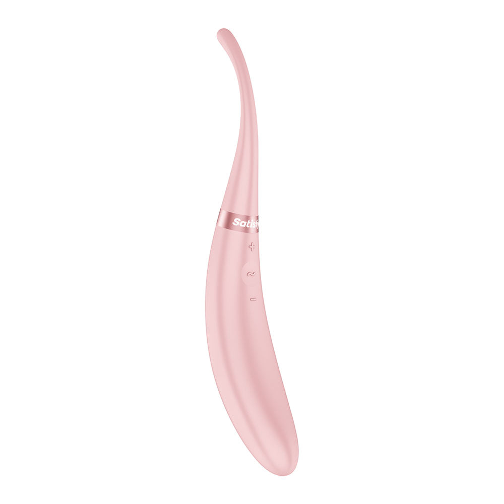Satisfyer Tip Tease - Rose - Rose USB Rechargeable Vibrator with Twirling Tip