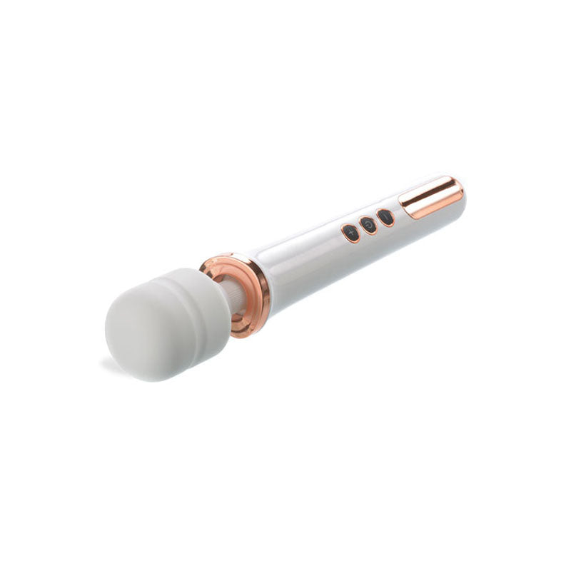 Adam & Eve Rechargeable Magic Massager - Rose Gold/White 33 cm USB Rechargeable Massager Wand