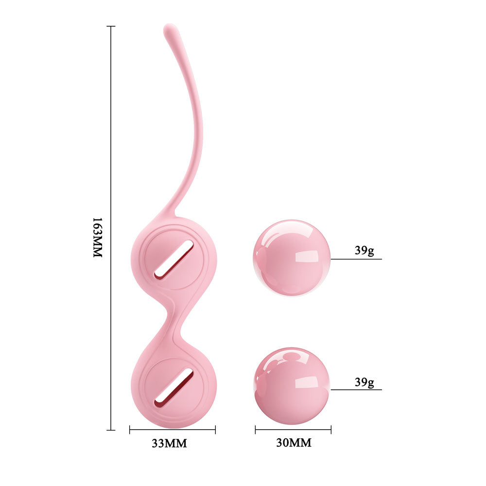 Party Up VIVIAN Kegel Balls - Pink - Pink Kegel Balls