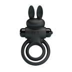 Party Up LAWRENCE Vibrating Cock Ring - Black Vibrating Cock & Balls Ring