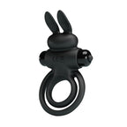 Party Up LAWRENCE Vibrating Cock Ring - Black Vibrating Cock & Balls Ring