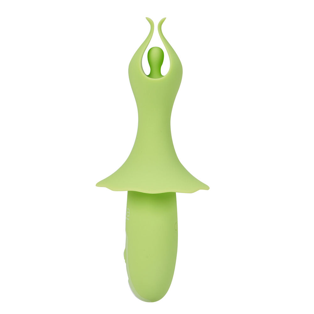 Maia SIENNA - Green - Green 15.2 cm USB Rechargeable Fluttering Bullet