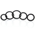 Boneyard Silicone Ring 5 Pcs Kit - Black Cock Rings - Set of 5 Sizes