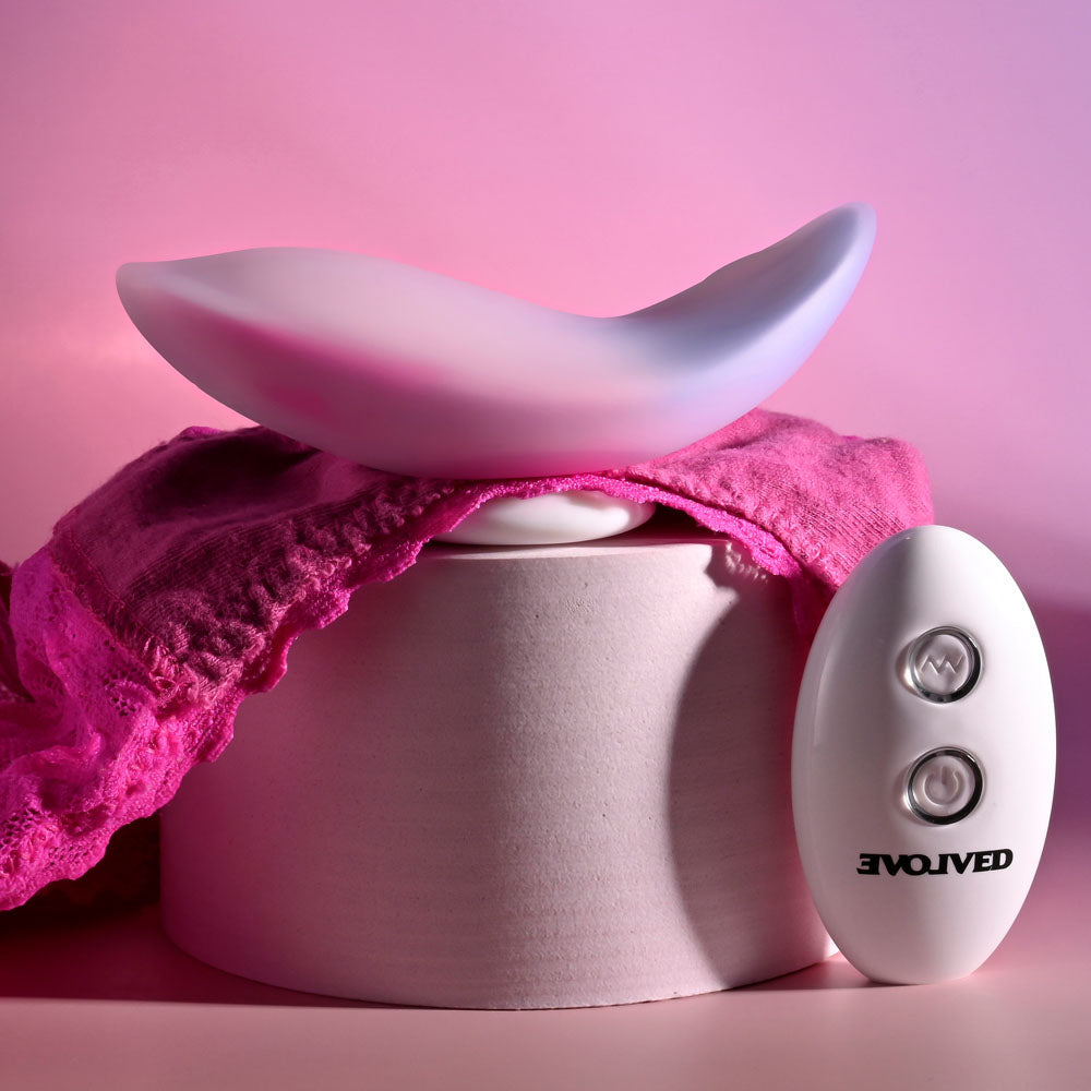 Evolved PARADISE PANTY - Pink/Purple USB Rechargeable Panty Vibrator with Remote Control