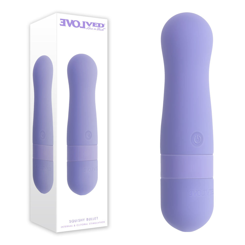 Evolved SQUISHY BULLET - Purple 11 cm USB Rechargeable Bullet