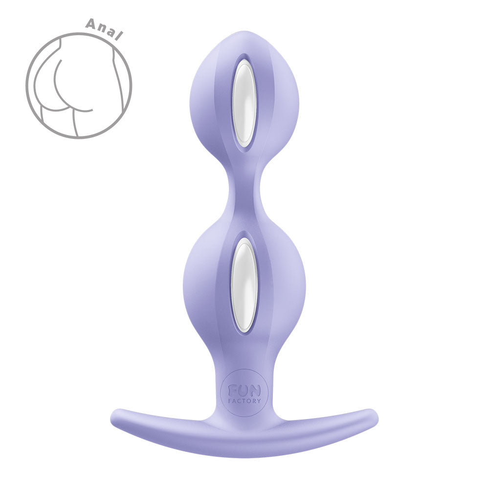 Fun Factory B BALLS DUO Purple - Purple 13 cm Weighted Kegel Balls
