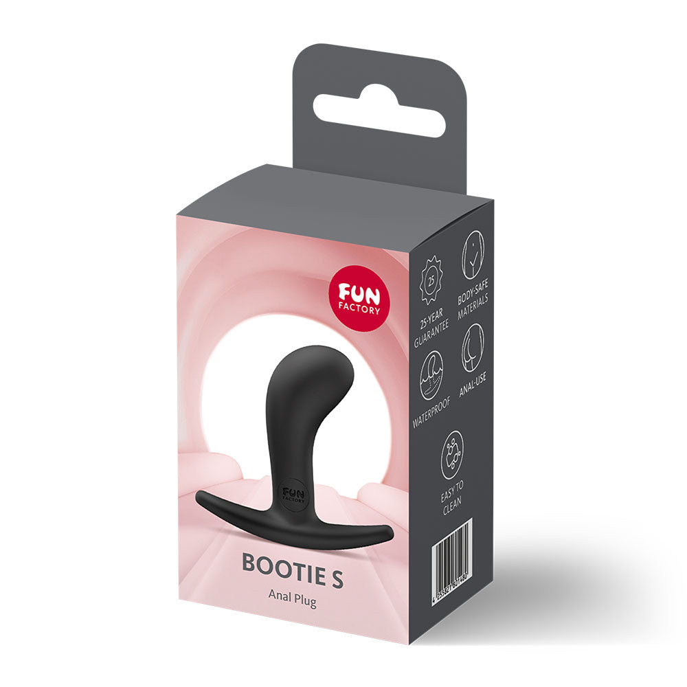 Fun Factory BOOTIE S Black - Black 7.9 cm Small Butt Plug