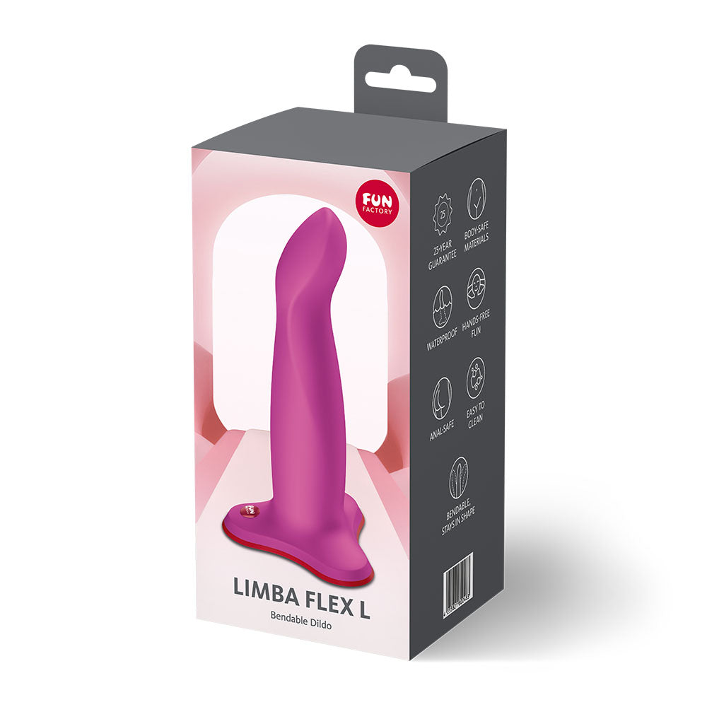 Fun Factory LIMBA FLEX L Magenta - Magenta 17.8 cm Dildo