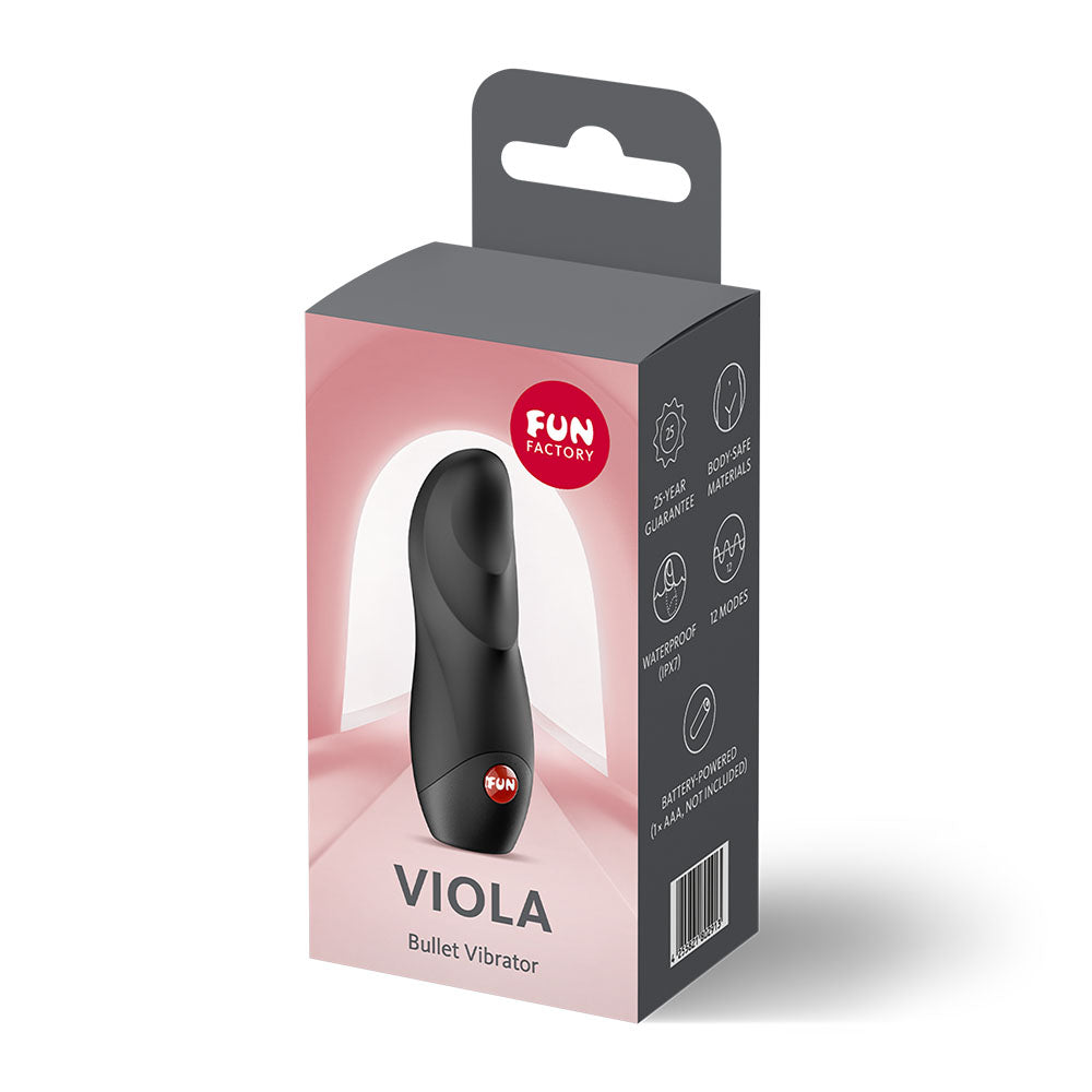 Fun Factory VIOLA Black - Black Vibrating Bullet