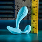 Gender X WEAR ME OUT - Blue 11.1 cm USB Rechargeable Wearable Vibrator with Wireless Remote