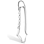 Adam & Eve Ridged Rider - Clear 22.9 cm Penis Extension Sleeve