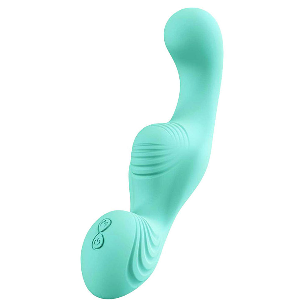 Adam & Eve THE WAVE RIDER - Teal USB Rechargeable Triple Stimulating Grinder Pad with Remote Control