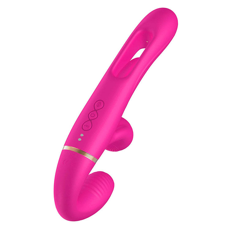 Adam & Eve ORGAZ-OHH-MATIC - Pink 23.5 cm USB Rechargeable Strapless Strap-On with Remote