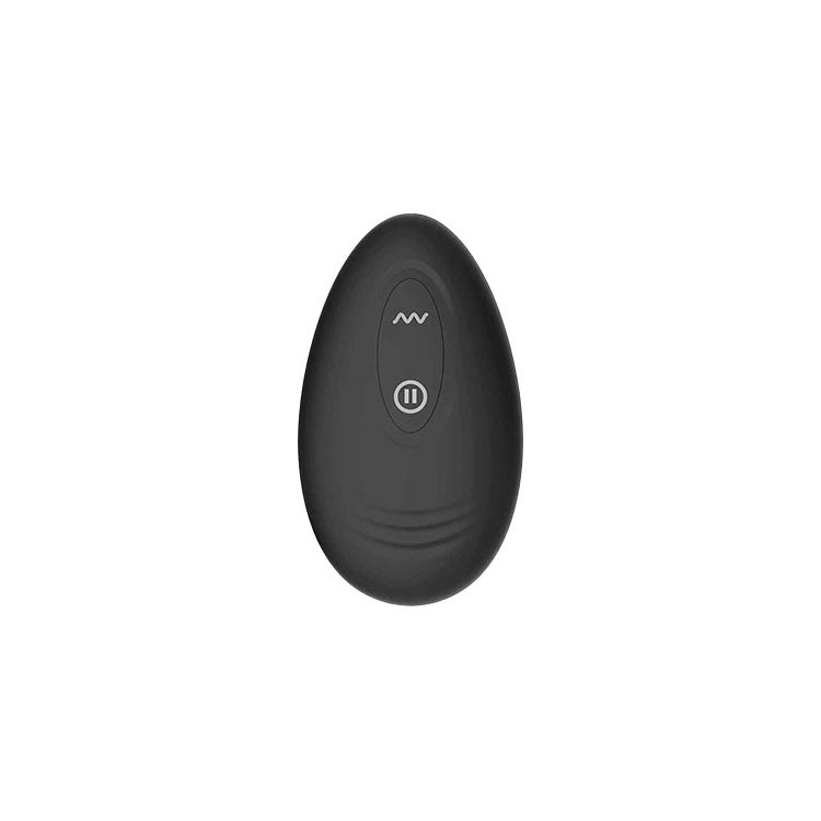 Adam & Eve OMEGA Vibrating Plug - Black 10 cm USB Rechargeable Vibrating Butt Plug with Remote