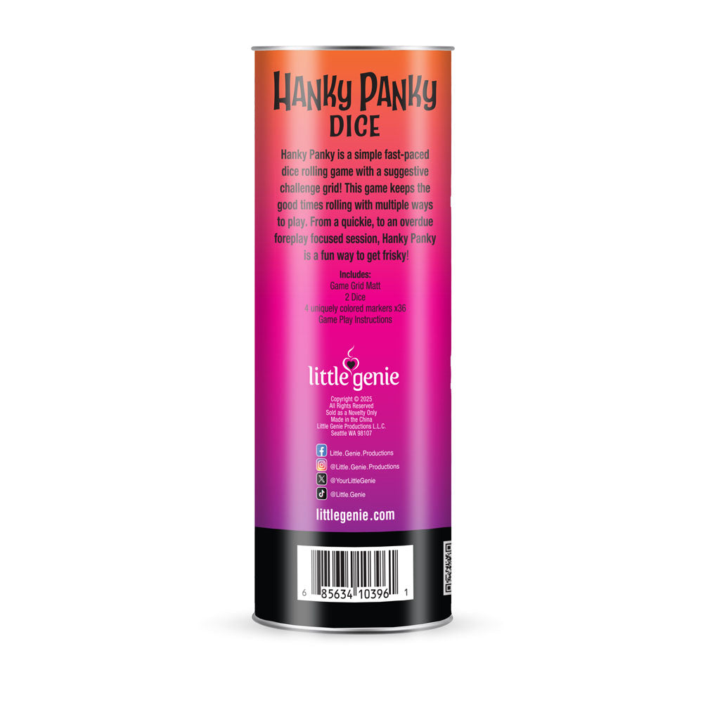Hanky Panky Dice - Couples Dice Game