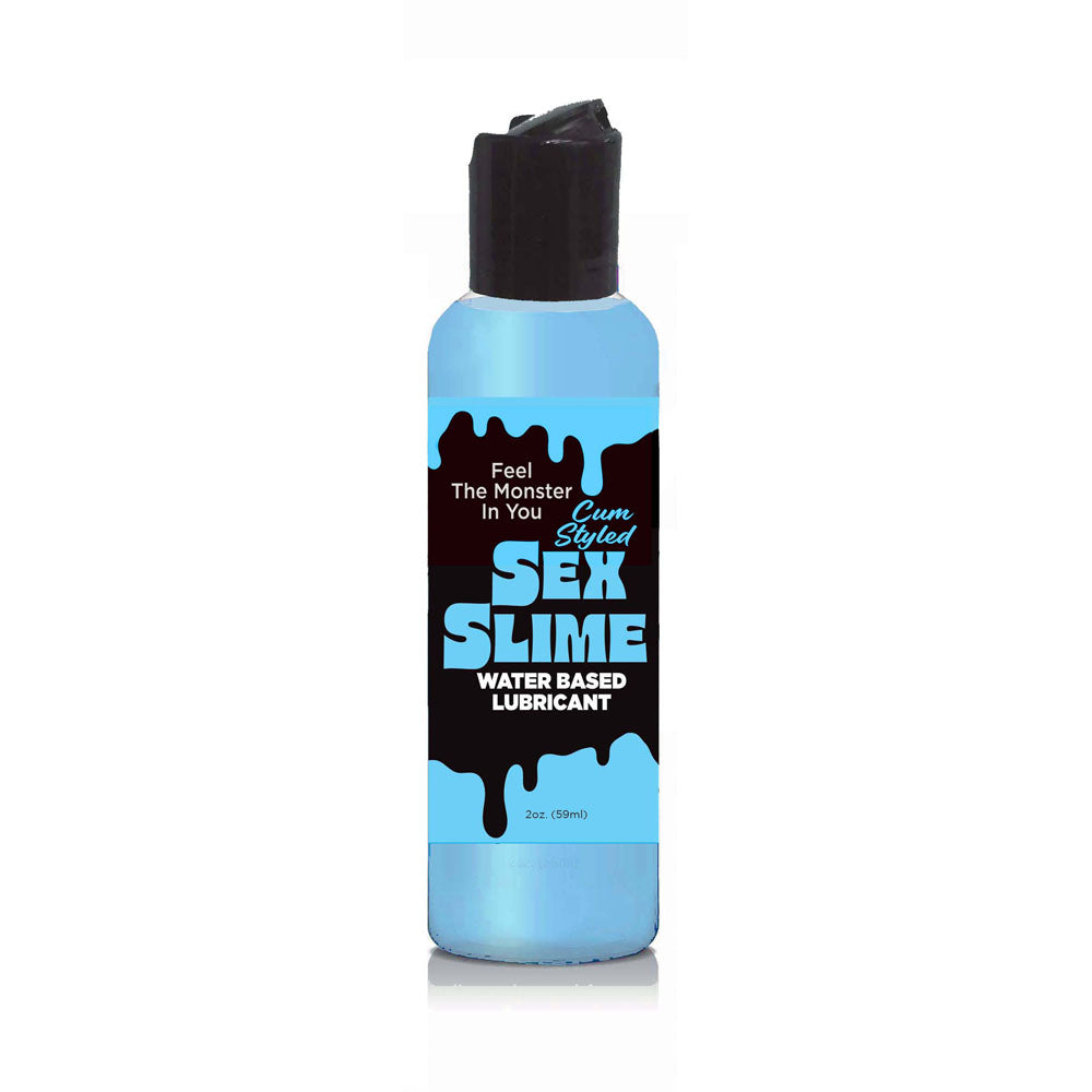 Sex Slime Cum Style Creature Lube - Blue 60 ml - Blue Cum Style Water Based Lubricant - 60 ml Bottle
