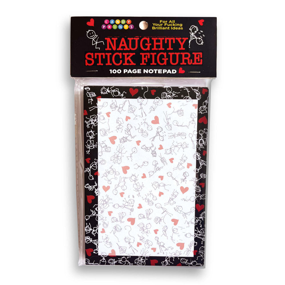 Naughty Stick Figure Notepad - Novelty Notepad - 100 Pages