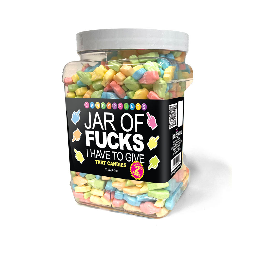 Jar Of Fucks I Have To Give - Fruit Flavoured Lollies - 850 gram Jar