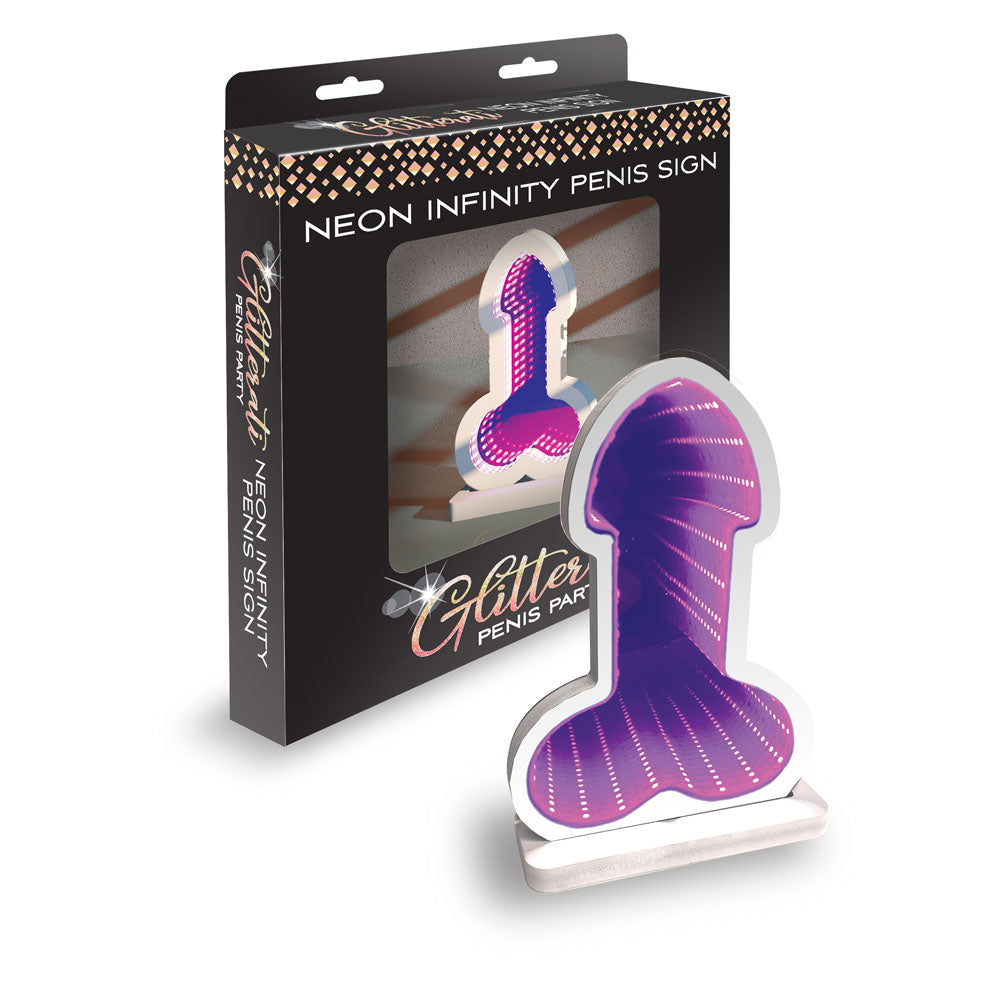 Glitterati Neon Infinity Penis Sign - Novelty LED Light