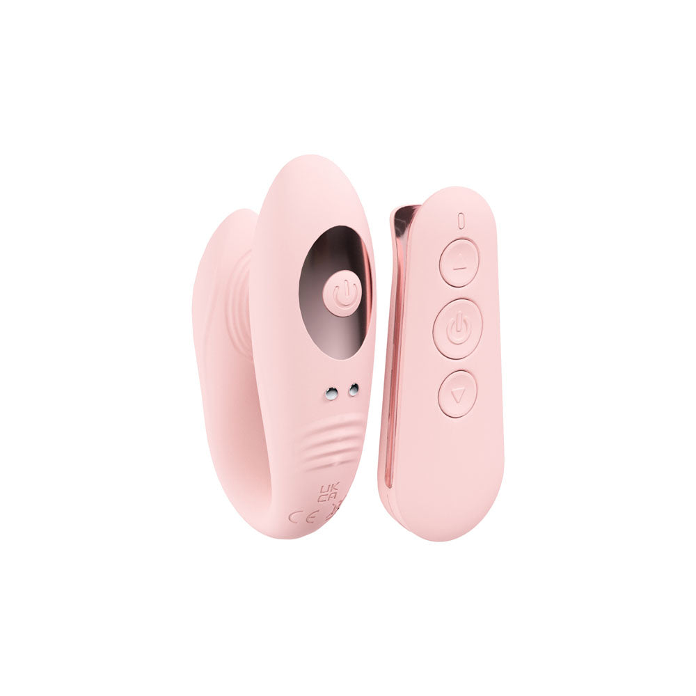 LOVELINE Charme Dual Motor Vibe - Pink USB Rechargeable Dual Motor Vibrator with Wireless Remote