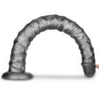 King Sized Vibrating Vibrax Slider - Grey 40.8 cm (16'') USB Rechargeable Vibrating Dildo
