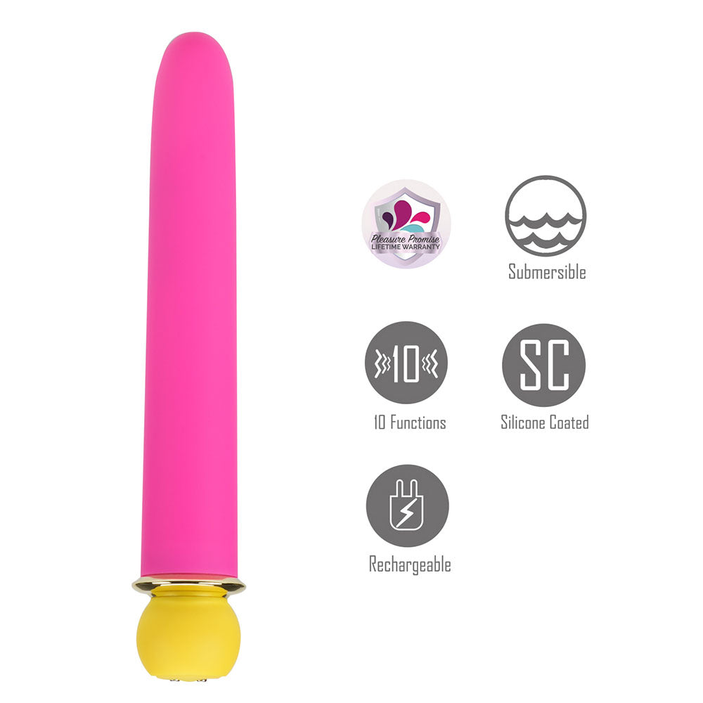 Maia RORI - Pink - Pink 15.2 cm USB Rechargeable XL Bullet