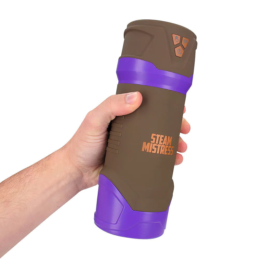 MASTURS Misty - USB Rechargeable Sucking, Vibrating & Squeezing Auto Stroker with Augmented Reality