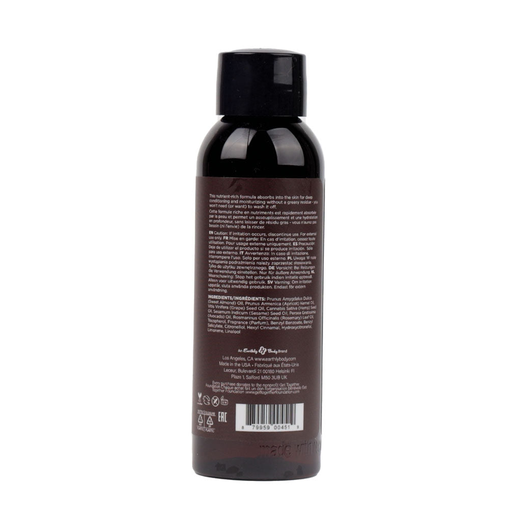 Hemp Seed Massage & Body Oil - Guavalava (Guava & Blackberry) Scented - 59 ml Bottle