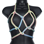 OUCH! Bondage Rope - 10 M - Multicolour 1 - Multicoloured Nylon Bondage Rope - 10 metre Length