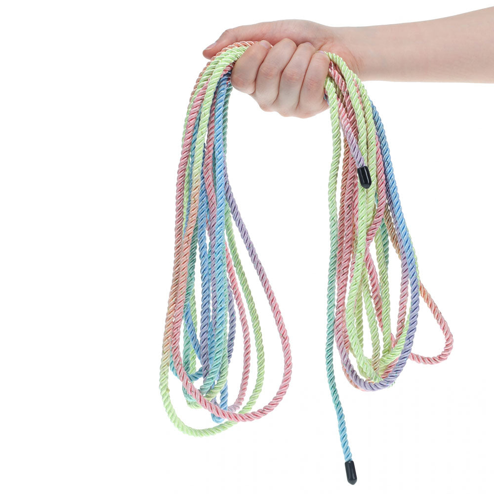 OUCH! Bondage Rope - 10 M - Multicolour 1 - Multicoloured Nylon Bondage Rope - 10 metre Length