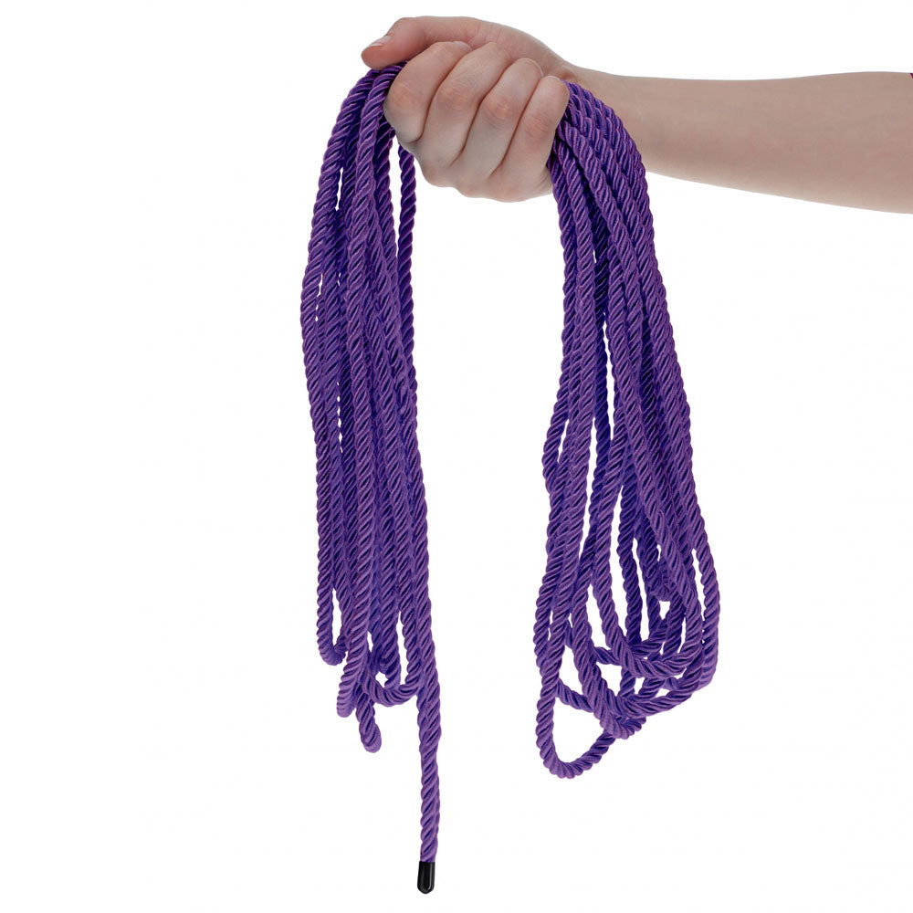 OUCH! Bondage Rope - 10 M - Purple - Purple Nylon Bondage Rope - 10 metre Length