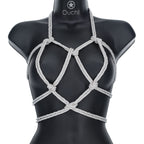 OUCH! Bondage Rope - 10 M - Silver - Silver Nylon Bondage Rope - 10 metre Length