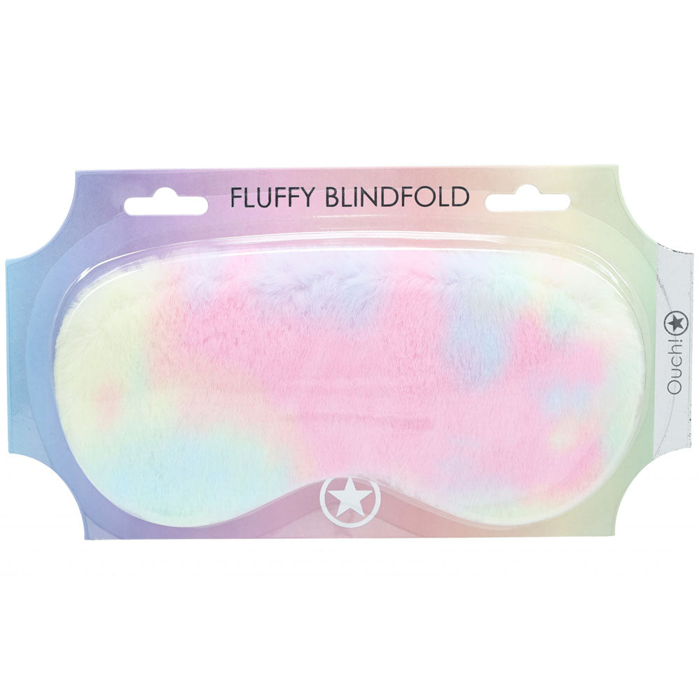 OUCH! Fluffy Mask - Multicolour 1 - Coloured Fluffy Eye Mask