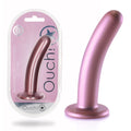 OUCH! Smooth Silicone G-Spot Dildo - 6'' / 14.5 cm - Rose Gold 14.5 cm Dildo