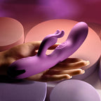 Playboy Pleasure BUSY BUNNY - Purple 22.6 cm USB Rechargeable Rabbit Vibrator with Tapping Shaft
