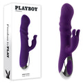 Playboy Pleasure BUNNY PUNCH - Purple 24.4 cm USB Rechargeable Twirling Rabbit Vibrator
