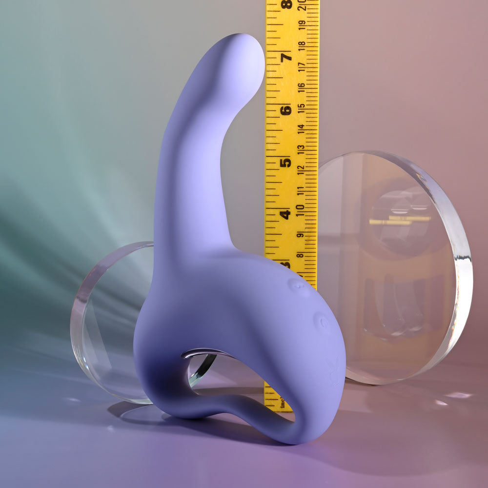 Playboy Pleasure NICE TO MEET YOU - Purple 19.5 cm USB Rechargeable Vibrator