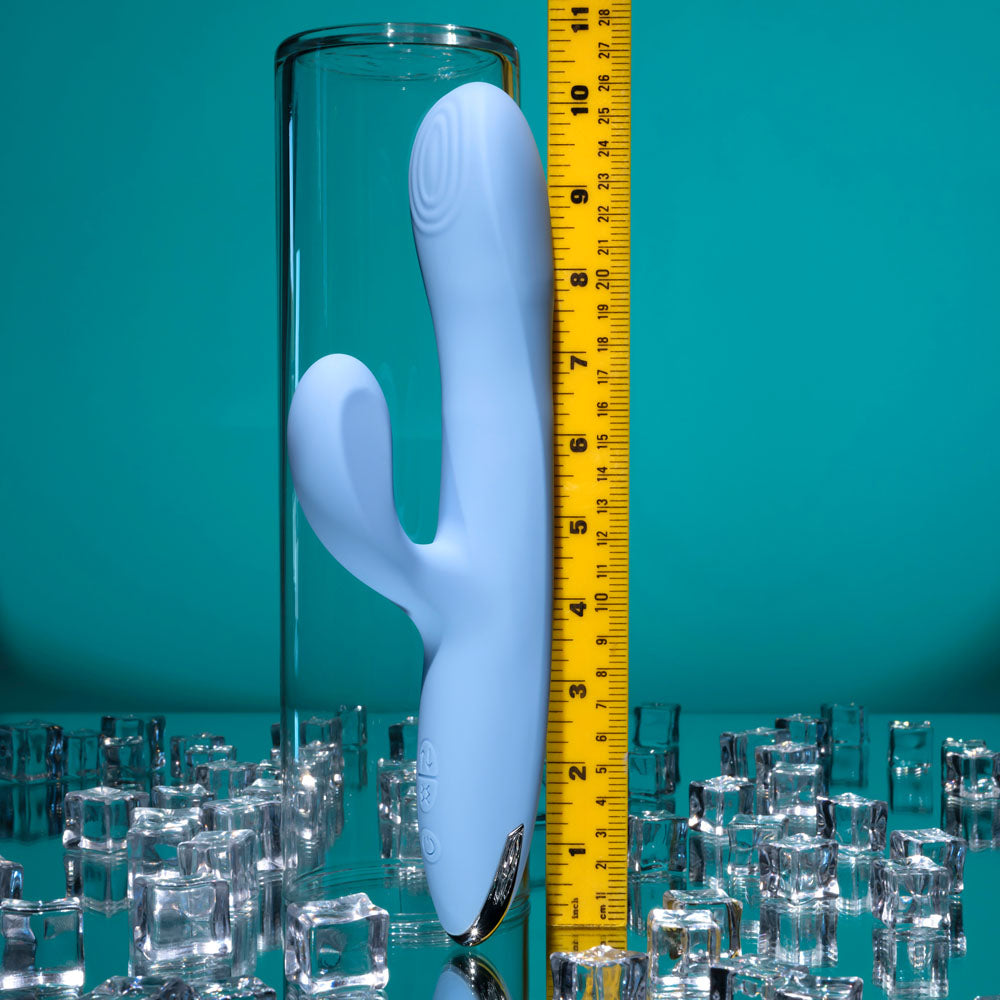 Playboy Pleasure UP AND AWAY - Blue 26.7 cm USB Rechargeable Rabbit Vibrator