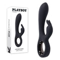 Playboy Pleasure LATE NIGHT BUNNY - Black 20 cm USB Rechargeable Rabbit Vibrator