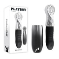Playboy Pleasure BON VOYAGE - Black/Chrome 18.7 cm USB-C Rechargeable Tapping Vibrator