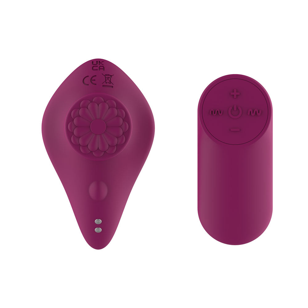 Passion Play Magnet Panty Vibe with Remote - Purple USB Rechargeable Panty Vibrator with Wireless Remote Control