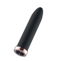 Passion Play Rechargeable Vibrating Bullet - Black - Black 9.8 cm USB Rechargeable Bullet
