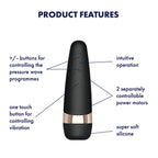 Satisfyer Pro 3+ - Touch-Free USB-Rechargeable Clitoral Stimulator with Vibration
