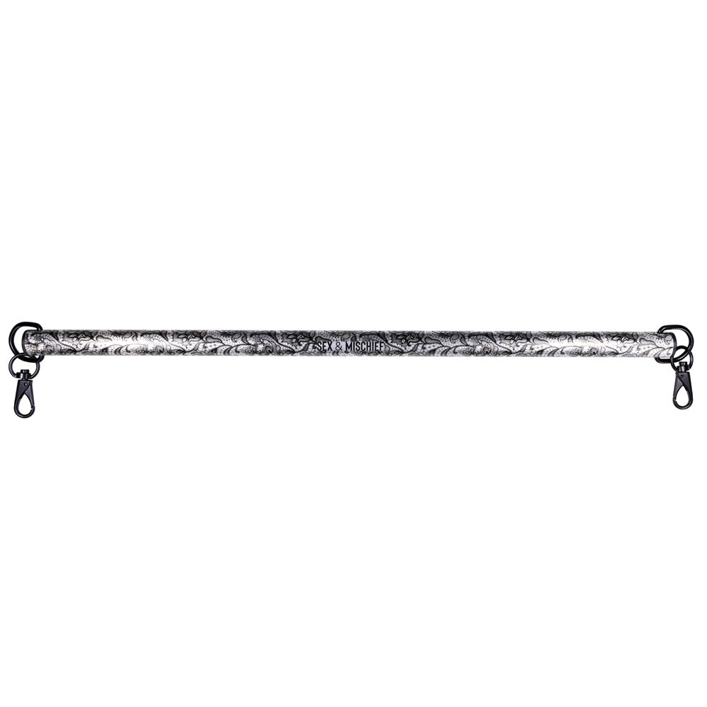 Sex & Mischief Lace Spreader Bar - Aluminium Restraint Bar