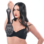 Sex & Mischief Lace Spanker - Black Spanking Paddle